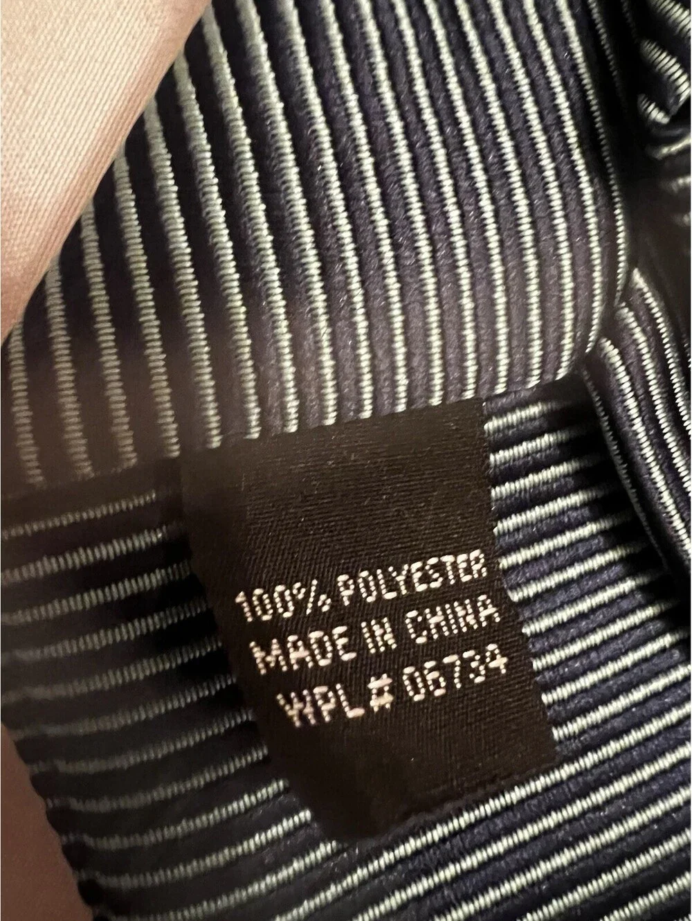 Boys Teal Blue Black Striped Clip on Tie 100% Polyester